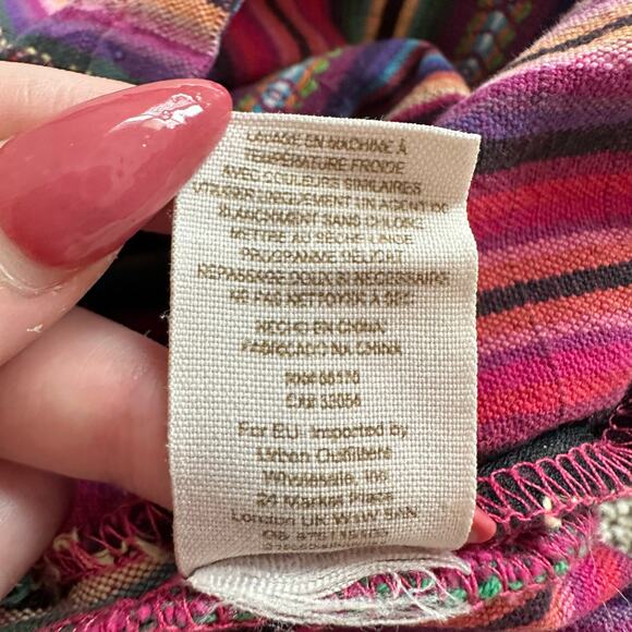 Free People multicolor striped cotton shorts size 4 - Picture 6 of 8